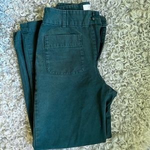 Des Petits Hauts forest green trousers